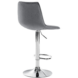 Avis Non Lot de 2 tabourets de bar Lex velours chrome