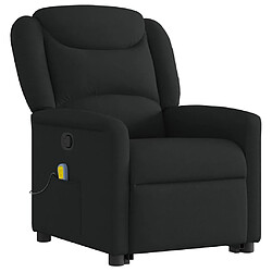 Avis vidaXL Fauteuil de massage inclinable Noir Tissu