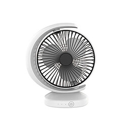 Avis Ventilateur de bureau USB Portable Mini Recirculating Wind Mute avec contrôle à 3 Vitesses (Blanc)