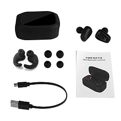 Acheter A7 TWS Vrai Casque Bluetooth Sans Fil Écouteurs Invisibles Écouteurs Stéréo Intra-Auriculaires avec Mains Libres avec Microphone