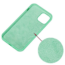 Coque en silicone couleur unie vert pour votre Apple iPhone 13 Pro Max 6.7 pouces