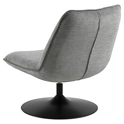 Avis Toilinux Fauteuil rembourré au style vintage - Gris et Noir