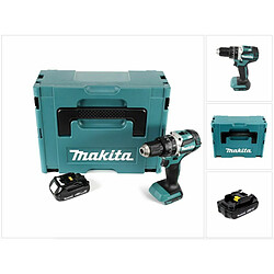 Makita DHP 484 Y1J Perceuse à percussion sans fil 18V Brushless Li-Ion + Makpac avec + 1x Batterie BL 1815 N 1,5 Ah - sans chargeur