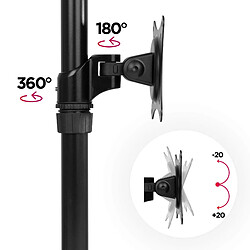 Duronic DM451X1 Support d'écran PC à Pince pour Bureau | Gestion des câbles intégrés au Bras | Rotatif/Inclinable/Pivotable | Compatibilité Universelle avec Moniteur VESA 75/100 | Aluminium pas cher