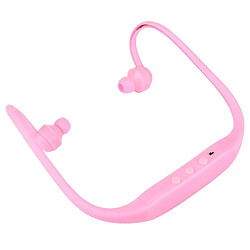 Avis Wewoo Casque Bluetooth Sport rose pour les smartphone et iPad ordinateur portable MP3 ou autres périphériques audio, stockage maximum de carte SD: 8 Go imperméable à l'eau stéréo sans fil étanche écouteurs intra-auriculaires avec micro SD,