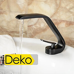 iDeko®Robinet Mitigeur lavabo salle de bain en laiton Peintre Noir & Flexible