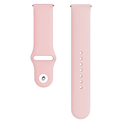 Wewoo Bracelet pour montre connectée Galaxy Watch Active 2 Smart couleur unie de poignet en siliconeTaille L Rose