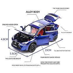 Acheter Universal 1: 32 Lexus NX200T en alliage tire à l'arrière de la voiture en métal moulé sous pression avec lumière acoustique 6 portes ouvertes pour les enfants Cadeaux Livraison gratuite | Jouets moulés sous pression(Bleu)