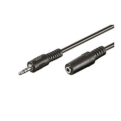 Câble Audio Jack (3,5 mm) Ewent EW-220200-030-N-P Noir