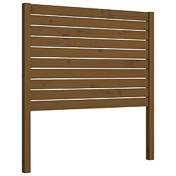 Maison Chic Tête de lit scandinave pour lit adulte,Meuble de chambre Marron miel 106x4x100 cm Bois massif de pin -MN62025