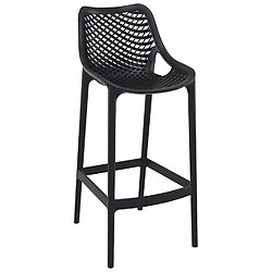 Avis Alterego Tabouret de jardin 'BROZER' noir en matière plastique