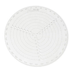 Boussole Centrale Ronde Transparente Pour Tourneurs De Bois Tour 20cm (8 Pouces)