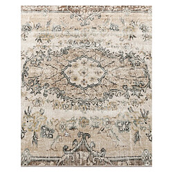 Avis Vidal Tapis de laine 211x104 beige Ultra Vintage