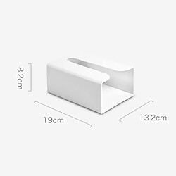 Universal Portable Toilet Paper Holder Mural Toilet Paper Distributor Home Simple Paper Tissue Storage Box For Bathroom Kitchen | Portable Toilet Paper Holder(blanche) pas cher