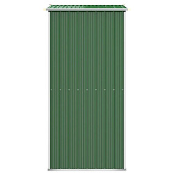 Helloshop26 Abri de jardin cabane cabanon maison de stockage remise extérieur hangar outils robuste 192 x 108 x 223 cm acier galvanisé vert 02_0022359