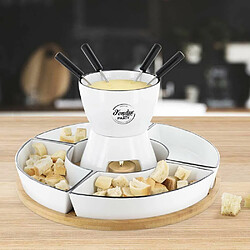 Cook Concept Coffret fondue avec support en bambou Fondue party.