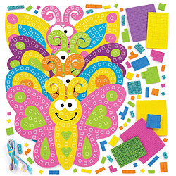 Baker Ross Kits d'images papillons en mosaïque (lot de 4) - Mosaïque autocollante pour enfants.