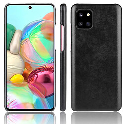 Coque en TPU + PU litchi rigide noir pour votre Samsung Galaxy A81/Note 10 Lite/M60S