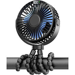 Avis (Noir) Ventilateur de Poussette Portable Youngshion Ventilateur de Refroidissement Portatif à Affichage LED