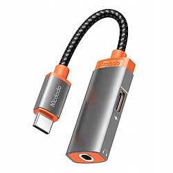 GUPBOO Adaptateur USB-C vers Mini Jack 3,5 mm + USB-C PD,JL1036