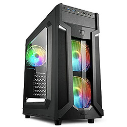 Boîtier ATX semi-tour Sharkoon VG6-W RGB Noir