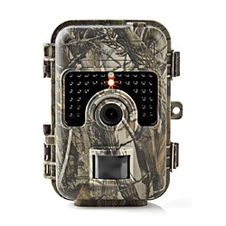 NEDIS WCAM130GN Camera de la Faune FHD 30fps 16.0MP Extérieur Sans Fil Vision Nocturne Capteur de Mouvement IP66 CMOS Marron Vert