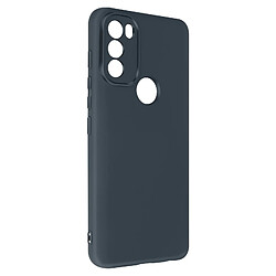 Avizar Coque Motorola Moto G71 5G Semi-rigide Soft-touch Fine bleu nuit