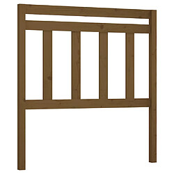 vidaXL Tête de lit Marron miel 81x4x100 cm Bois massif de pin