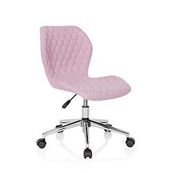 Chaise de bureau / chaise d'enfant pour enfant JOY II en tissu rose hjh OFFICE pas cher