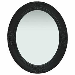 Maison Chic Miroir mural style baroque | Miroir Décoration pour Maison Salle de Bain 50x60 cm noir -GKD42811