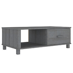 Maison Chic Table basse,Table Console Table d'appoint, Table pour salon HAMAR Gris foncé 100x55x35 cm Bois massif de pin -MN62572