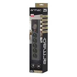 Power strip Z5 5m 5x230V 10A Z5/50/CZ black