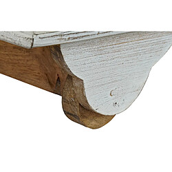 Pegane Table basse en bois de manguier et métal coloris Blanc / doré - longueur 115 x profondeur 60 x hauteur 45 cm pas cher