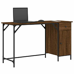 Avis Maison Chic Bureau d'ordinateur solide,Table de travail chêne marron 131x48x75 cm bois d’ingénierie -GKD33056