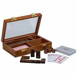 Set de jeux traditionnels Alexandra House Living Marron 12 x 5 x 15 cm 3-en-1