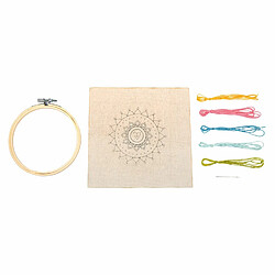 Rayher Kit de broderie - Mandala - 13,5 cm