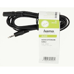 HAMA Câble audio, jack mâle/fiche femelle 3,5 mm, stéréo, 2,5 m