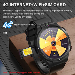 Avis Universal Smartwatch avec Nano SIM Card 1.6 écran IPS 4 Go + 128 Go 5 MP + 2 MP double caméra IP67 étanche sport smartwatch | Smartwatch (noir)