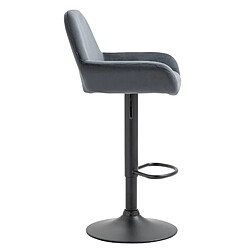 Avis Non Tabouret de bar Braga velours noir