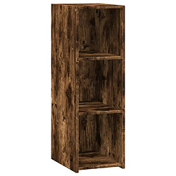 vidaXL Buffet chêne fumé 30x41x93 cm bois d'ingénierie