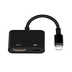 Wewoo Onten 7565S Câble adaptateur vidéo de projecteur iPhone Lightning vers HDMI HDTV pour iPad Noir