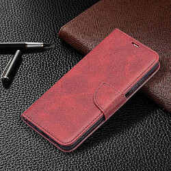 Universal Boîtier xiaomi redmi 10 couverture en cuir portefeuille folio rouge pas cher