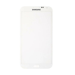 Vitre écran de façade blanche + adhésif pour Samsung Galaxy Note 2 N7100 N7105