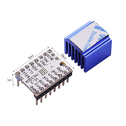 Module de conducteur de moteur pas à pas de 5pcs TMC2208 V1.2 avec le tournevis de radiateur thermique pour l'imprimante 3D1815