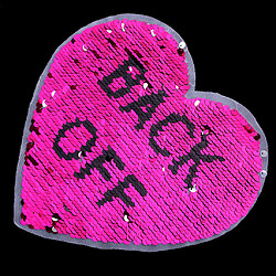 diy brodé coeur amour coudre sur paillettes patch insigne tissu applique artisanat