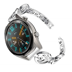 Bracelet en métal argent pour votre Huawei Watch GT