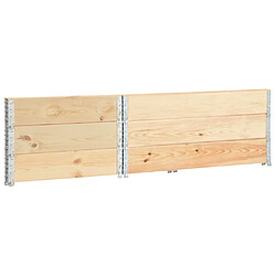 Avis vidaXL Colliers de palette 3 pcs 100x150 cm Bois de pin solide