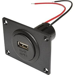 PROCAR PRISE D'ALIMENTATION USB ENCASTRABLE AVEC PLAQUE DE MONTAGE CHARGE DE COURANT MAX=3 A 67332501