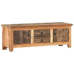 vidaXL Meuble TV 120x30x40 cm Bois d'acacia et de récupération massif