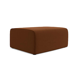 Pouf Makamii KALEA velours - terre cuite